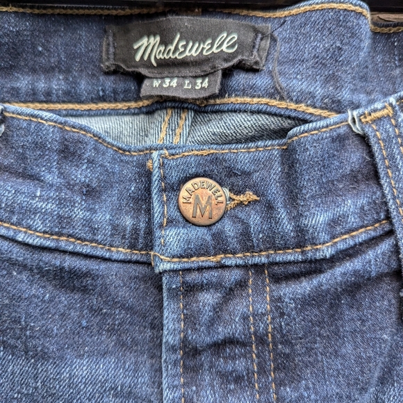 Madewell Indigo Blue Denim Jeans - Picture 2 of 8